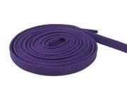 2 Pair Pack Extra Thin Flat Dress Shoelaces 8mm Wide Solid Colors 140cm Lengths For Sneakers and Shoes Purple