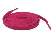 2 Pair Pack Extra Thin Flat Dress Shoelaces 8mm Wide Solid Colors 140cm Lengths For Sneakers and Shoes Magenta