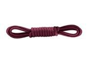 2 Pair Pack Waxed Round Oxford Flat Dress Canvas Shoelaces 2.5mm Wide Solid Colors 80cm Lengths For Sneakers and Shoes Maroon