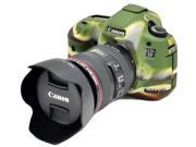Protective Silicone Gel Rubber Camera Case Cover Bag Compatible For Canon EOS 5D3 5D Mark III Camera Camouflage