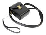 Protective PU Leather Camera Belt Loop Case Bag with Crossbody Adjustable Shoulder Strap Compatible for Casio ZR1000 ZR1200 ZR1500 ZR2000 ZR3500 ZR3600 Black