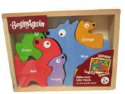 Bilingual Dog Family Color Puzzle by Begin Again