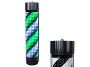 35 Semicircle ABS Green LED Barber Pole Light Wall Mounted Hair Salon Shop Sign