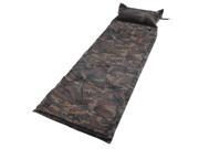 Yescom Camoflage Self Inflate Air Mattress Pad Bed Pillow Camping Hiking Picnic
