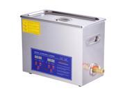 6 Liter Commercial Ultrasonic Cleaner Heater Timer Bracket Jewelry Lab Glasses