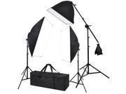 2000w Photography 3 Softbox Boom Stand Continuous Lighting Photo Studio Video