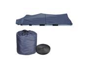 21 24 600D Trailerable Pontoon Boat Cover UV Waterproof w Oxford Bag Blue
