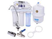 5 Stage Reverse Osmosis Drinking Water System RO Home Purifier Filter Complete System