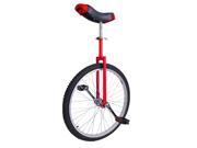 24 Wheel Unicycle Leakproof Butyl Tire Wheel Cycling Sports Exercise Red
