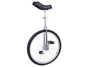 24 Wheel Unicycle Leakproof Butyl Tire Wheel Cycling Exercise Health Silver