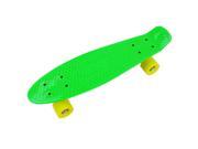 Green Yellow Mini Skateboard Cruiser Style Complete Deck Truck Wheel Kid Toy 22
