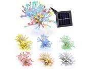 100 LEDs Waterproof Solar String Light Window Garden Outdoor Holiday Party Xmas