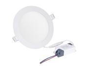 9W LED Recessed Ceiling 6 Round Panel Down Bright Light White Lamp W Driver