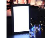 8.5 x14 1 panel LED Backlit Illuminated Black Leatherette Menu Holder check Displayer