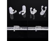 DELight™ 1 2 Clear PVC Holders 13mm Clips Accessories for Neon Rope Light Set of 100