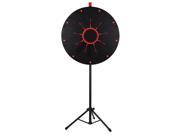 WinSpin™ 30 LED Light Prize Wheel Fortune 18 Slot Floor Stand Tripod Tradeshow Carnival