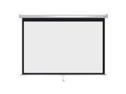 Instahibit™ 100 16 9 87 x 49 Manual Wall Mount Pull Down Projection Projector Screen White