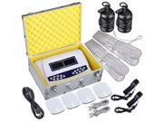 Dual User Foot Bath Spa Machine Ionic Detox Cell Cleanse Machine Colored LCD 2 Stainless Steel Array