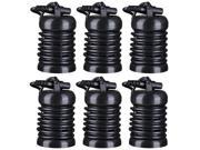 6 Pack Round Arrays for Ionic Detox Foot Bath Spa Cleanse Machine Replacement Array Accessory Black