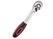 3 8inches Drive 72 Tooth 5 Degrees Ratchet Wrench Rubber Handle Auto Car Repair Tool