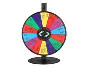 WinSpin™ 18 Tabletop Editable Color Prize Wheel 14 Slot Spinning Game Steel Base Tradeshow Carnival