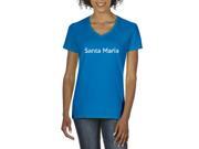 Artix Santa Maria Women's V-Neck T-Shirt Tee Clothes Artix Santa Maria Women's V-Neck T-Shirt Tee Clothes
