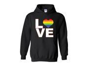 Artix Love Rainbow Heart Unisex Hoodie Sweatshirt XX-Large Black Artix Love Rainbow Heart Unisex Hoodie Sweatshirt XX-Large Black