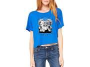 Artix Two Face Marilyn Monroe SKELETON Women's Flowy Boxy T-Shirt Clothes Medium True Royal Blue Artix Two Face Marilyn Monroe SKELETON Women's Flowy Boxy T-Shirt Clothes Medium True Royal Blue