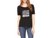 Artix I Love My Awesome Future Wife/husband Women's Slouchy T-Shirt Clothes Large Black Artix I Love My Awesome Future Wife/husband Women's Slouchy T-Shirt Clothes Large Black