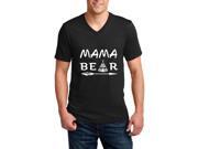 Artix Mama Bear Native Indian Pattern Ringspun Men V-Neck T-Shirt XX-Large Black Artix Mama Bear Native Indian Pattern Ringspun Men V-Neck T-Shirt XX-Large Black