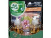 Air Wick Scented Oil Biscayne Tropical Citrus Paradise Orchid 2Ct 1.34Oz