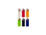 6 Mini BIC Lighters all assorted colors