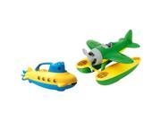 Green Toys® Bath Time Journey Seaplane and Submarine 2 pack