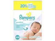 Pampers Sensitive Baby Wipes Refills 448 sheets