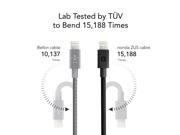 nonda ZUS [Apple MFi Certified] Super Duty Lightning Cable [4ft 1.2m 90 degree] Reinforced with Highly Durable Aramid Fiber Charger and Data Sync for iPhone