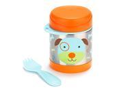 Skip Hop Baby Zoo Little Kid and Toddler Insulated Food Jar and Spork Set Multi Darby Dog