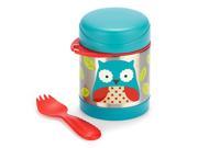 Skip Hop Baby Zoo Little Kid and Toddler Insulated Food Jar and Spork Set Multi Otis Owl