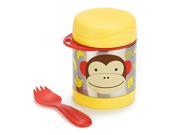Skip Hop Baby Zoo Little Kid and Toddler Insulated Food Jar and Spork Set Multi Marshall Monkey
