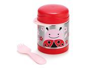 Skip Hop Baby Zoo Little Kid and Toddler Insulated Food Jar and Spork Set Multi Livie Ladybug