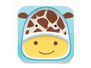 Skip Hop Baby Zoo Little Kid and Toddler Melamine Feeding Divided Plate Multi Jules Giraffe