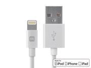 Monoprice Select Series Apple MFi Certified Lightning to USB Charge Sync Cable 6 inch White