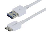Monoprice Ultra Slim Series USB 3.0 Cable A Male to Micro B Male 2 Ft White