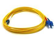 Monoprice Fiber Optic Cable LC SC Single Mode Duplex 5 meter 9 125 Type Yellow