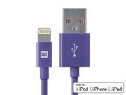 Monoprice Select Series Apple MFi Certified Lightning to USB Charge Sync Cable 6 inch Purple