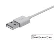 Monoprice Select Series Apple MFi Certified Lightning to USB Charge Sync Cable 3ft White