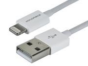 Monoprice 4 inch MFi Certified Lightning to USB Charge Sync Cable for iPad iPhone and iPod White