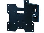 Monoprice Titan Series Dual Pivot Single arm Swivel Wall Mount for Small 20 42 inch TVs 80lbs Black No Logo