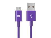 Monoprice Select Series USB A to Micro B Charge Sync Cable 6ft Purple