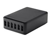 Monoprice Obsidian Series 6 Port 8A USB Smart Charger with Qualcomm Quick Charge™ 2.0 Technology