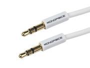 3ft Coiled 3.5mm Male To 3.5mm Male Stereo Audio Cable White [Electronics]